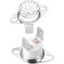 uxcell KSD301 Thermostat 170°C/338°F 10A Normally Closed N.C Adjust Snap Disc Temperature Switch 2pcs
