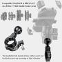 BRCOVAN Aluminum Alloy 1 Ball Handlebar Mount Base for Rails 0.5 to 1.26 in Diameter, Compatible with RAM Mounts 1 Inch Ball Socket Arm & Motorcycle Bike Phone Mount Holder (Set of 5)