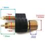 ITACO Boat Motor Male Tank Connector 1/4