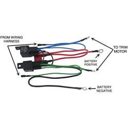 Rareelectrical NEW WIRING HARNESS COMPATIBLE WITH MERCURY MARINE TILT TRIM MOTORS 9807-100 47-35-9003 6278