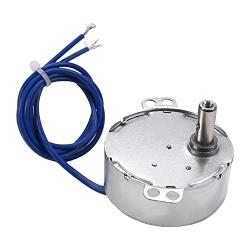 Heyiarbeit Synchronous Gear Motor 50-60Hz AC 110V 20-24RPM Electric Motor CW/CCW TYC-50 4W Horizontal Hole Tapping Shaft for Hand-Made School Project Model 1pcs