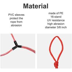 75FT Water Ski Rope 2-Section Wakeboarding Rope Water Sport Lines
