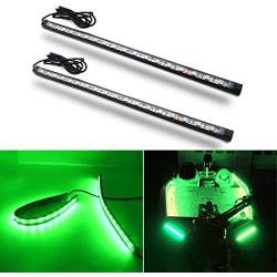 Boaton Marine Boat Led Navigation Lights, Night Fishing Lights, No Drilling Install Deck Lights Courtesy Lights Interior Lights For Pontoon Boat Bass Boat Jon Boat Jet Ski Kayak, Green
