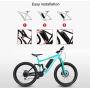 Jieoto Electric Bike Batteries 36V 8AH 10AH 12.5AH 15AH Battery Bike Lithium Battery Pack with BMS Protection Board and 2A Charger for 250W/350W/500W/750W Electric Lithium Bike Battery Motors