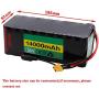Jieoto Electric Scooters Battery 36V 14AH Electric Bike Battery E-Bike Lithium Battery Pack for 200W 300W 350W 500W Bicycle Motor with BMS Protection Board