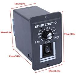 FTVOGUE Motor Speed Controller CW CCW Adjustable Speed with Switch Controller DC Motor Governor DC12V-60V 10A,Module