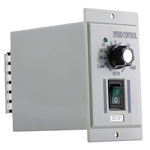 24V-90VMotor Speed Controller Adjustable Single Phase Motor Speed Controller 0.02-400w Input AC 110V for 24V, 36V, 90V DC Motors