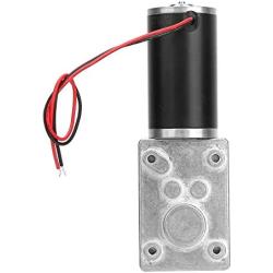Motor High Torsion Speed Reduce Electric Gearbox Motor Reversible Worm Gear Motor 8mm Shaft Permanent Magnet Controls Power Tool Replacement Parts 24V(70RPM)