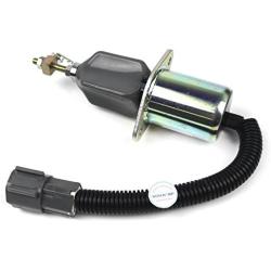 129953-77811 1751ES-12A3UC12B1S SA-4673-S 12V Fuel Stop Solenoid -SINOCMP Excavator Flameout Solenoid 3 Pins Plug for Hyundai R60-5 R210-5 R335-7 Yanmar Engine 4TNE94 Parts, 3 Month Warranty