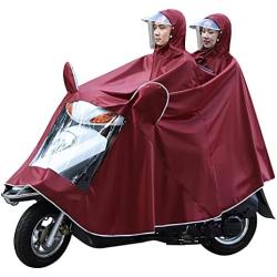 Ibluelover Unisex Double Bike/Ebike/Motorcycle/Scooter Cycling Jacket Poncho Raincoat Cape