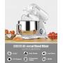 KUCCU Stand Mixer, 8.5 Qt 800W, 6-Speed All Metal Household Stand Mixer,Tilt-Head Food Dough Mixer,Dough Hook,Whisk, Beater, Egg white separator (White)