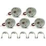 EUDAX Mini Generator Motors 3V-12V DC Motor Electric Motor for DIY Toys Wind Turbine Generator Hand Cranked Power Generator Model (Metal Motor Holder)