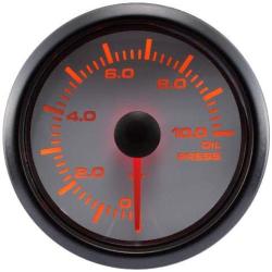 MOTOR METER RACING Electronic Oil Pressure Gauge BAR 2