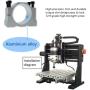 GREESUNY 52mm Aluminum Spindle Clamp Motor Mounting Bracket with 4PCS M6 Screws for CNC Router Engraving Machine