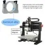 GREESUNY 52mm Aluminum Spindle Clamp Motor Mounting Bracket with 4PCS M6 Screws for CNC Router Engraving Machine