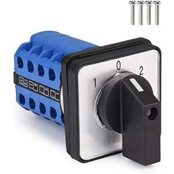 Szliyands Universal Rotary Changeover Switch LW26-20 550V 20A 3 Position 16 Terminal Universal Rotary cam selector Latch Switch
