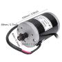 Alomejor 24V 100w Brushed Motor High Speed Brush Motor with Belt Pulley for Electric Bike Scooter E-Bike Controller