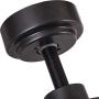 Indoor Ceiling Fan Light Fixtures - FINXIN Black Remote LED 52 Ceiling Fans For Bedroom,Living Room,Dining Room Including Motor,3-Blades,Remote Switch (Black)