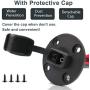iMESTOU SAE Plug Solar SAE Socket Weatherproof Sidewall Port DIY Cord 12AWG SAE Cable Quick Disconnect Solar Panel Mount for Motorcycle Solar Generator Battery Chargers (2PCS)