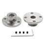 Luomorgo 7mm/0.28 inch Metal Flange Shaft Coupling Rigid Flange Coupling Motors Guide Shaft Axis Bearing 2pcs