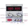 Alimentation Électronique Régulée Digitale de Laboratoire, 0-120V, 0-5A, Ajustable, Grade Précision Alimentation Électronique Régulée Digitale de Laboratoire, 0-120V, 0-5A, Ajustable, Grade Précision