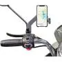 Homeet Motorcycle Phone Mount, Metal Motorcycle Phone Holder Motorbike Rearview Mirror Smartphone Holder Mount Universal 【Φ10mm】- 360° Rotation Adjustable - Aluminum Alloy