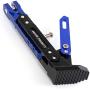 Motorcycle Kickstand, Universal Aluminum Alloy Kickstand Foot Side Stand Adjustable Tripod Holder for Scooter Modified Motor (Blue)