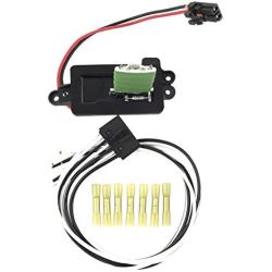 ACauto 89019088 973405 1581086 22807123 1580582 HVAC Fan Blower Motor Resistor Kit with Harness Replacement for 2003-2006 Escalade Silverado Tahoe Avalanche Suburban GMC Sierra Yukon