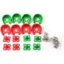 E-outstanding 8 Pcs 2204/2205/2206 FPV Motor Guard Mount Protective Motor Caps for XR215 DL220 QAV250 ZMR250 Racing Drone Quadcopter, 4 Green 4 Red