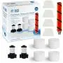 Fette Filter -Replacement Kit Compatible with Select Shark ION Flex DuoClean (Combo Pack - 1 Soft Brush Roll, 2 Foam & Felt Filter Kit, 2 Post-Motor Filter)