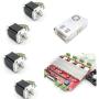 4 Axis Nema 23 Stepper Motor 270oz-in 76mm 3A+TB6560 Driver Board 12-36V/DC+350W 24V DC Switching Power Supply with Parallel Cable CNC Controller Kit for CNC Router/Engraver Milling Machine/3D Printer