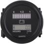 12V/24V/36V/48V/72V LED Digital Battery Indicator Gauge with Hour Meter for Golf Cart Forklift Car Scooter Motorcycle 12-72 Volt
