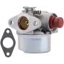 Venseri 640004 OHH55 OHH60 Carburetor with Primer Bulb Air Filter Tune Up Kit for Tecumseh OHH45 OHH50 OHH55 OHH60 OHH65 Engine Lawn Mower 640014 640025 640117B