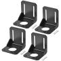 MECCANIXITY Motor Bracket Motor Mounting Holder 53x50x51mm Black for 42mm NEMA 17 Stepper Motor with Screws 4 Set