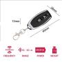 433MHz Universal Wireless Remote Control DC 12V 10A 2CH RF Relay Receiver Transmitter for Garage/Gate/Motor/LED/Light/Smart Room