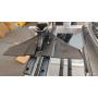 HS001 Dorsal-Fin Style Hydrofoil Stabilizer for Outboard Motors Drive 5-150hp with Durable UV-Resistant Molded Black Plastic Material Wings and SS316 Bolts ;