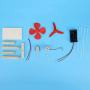 DIY Wind Generator Toy 1.5V Small Motor Vertical Wind Turbines Electricity Power Generator Model Children Educational Toy Kit