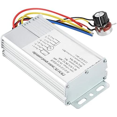 Davitu Motor Controller - 70A 4000W DC 12V-60V Motor Regulator Speed Controller Electric Scooter Motor PWM Controller Adjustable Speed Regulator Control