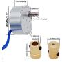 Twidec/Synchronous Turntable Motor Electric Motor 5-6RPM/MIN 50/60Hz 4W CCW/CW AC100~127V Synchron Motor for Cup Turner,Cuptisserie Rotator with 7mm Flexible Coupling TYC-50-5-6R-XLLB1PCS