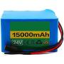 Wnicek 24V 15Ah Lithium Battery Pack 15000mAh E-Bike Li-ion Battery Fit for 200W-500W E-Bike Motor for Electric Bicycle Mobility Scooter Electrical Tools with BMS and Charger