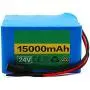Wnicek 24V 15Ah Lithium Battery Pack 15000mAh E-Bike Li-ion Battery Fit for 200W-500W E-Bike Motor for Electric Bicycle Mobility Scooter Electrical Tools with BMS and Charger