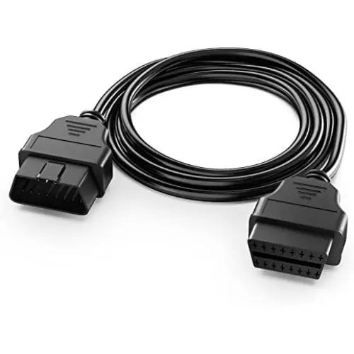ANCEL Full 16-Pin OBD II OBD2 Male to Female Extension Convert Cable Round Shape Cable Automotive Diagnostic Extension Cable Adapter