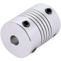 Saiper Flexible Couplings 5mm to 5mm (5pcs) Aluminum Alloy Joint Connector Compatible with NEMA 17 Stepper Motors, RepRap 3D Printer or CNC Machine, 3D Printer Accessories