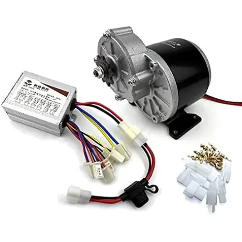 L-faster 350W Electric Geared Motor MY1016Z3 and Electric Brushed Controller with Fuse Cable