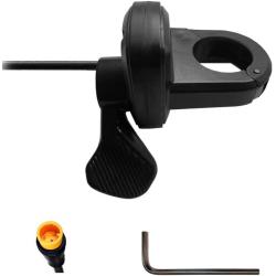 BEISGUANGS E Bike Accessories, Quick Thumb Throttle TT-009, Compatible with Right-Handed Ebike Throttle 24V/36V/48V/52V/60V/72V Universal Voltage, 3 Pin Waterproof Plug Connector
