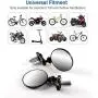SINGARO Motorcycle Mirror, Motorcycle Universal with 7/8 Handlebar Stem End Mirror, Rotatable and Adjustable Angle, Motorcycle Exterior Accessories – Round SINGARO Motorcycle Mirror, Motorcycle Universal with 7/8 Handlebar Stem End Mirror, Rotatable and Adjustable Angle, Motorcycle Exterior Accessories – Round