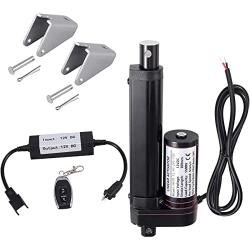 Justech 100mm 4-inch 1500N 330lbs Linear Actuator Motor and Linear Actuator Controller Bundle for Auto Car RV Electric Door Opener Industrial Agricultural Machinery Clean Sweeping Vehicles