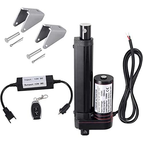 Justech 100mm 4-inch 1500N 330lbs Linear Actuator Motor and Linear Actuator Controller Bundle for Auto Car RV Electric Door Opener Industrial Agricultural Machinery Clean Sweeping Vehicles