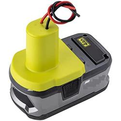Power Wheels Adaptor for Ryobi 18V P108 P107 P102 Battery Dock Power Connector Rc car Rc Truck 12 Gauge Robotics