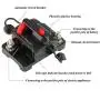 RED WOLF Waterproof 100 Amp Circuit Breaker 12V-48V for Boat Trolling Motor Marine ATV Car Stereo Audio Electronic Battery System Inline Fuse with Manual Reset Switch
